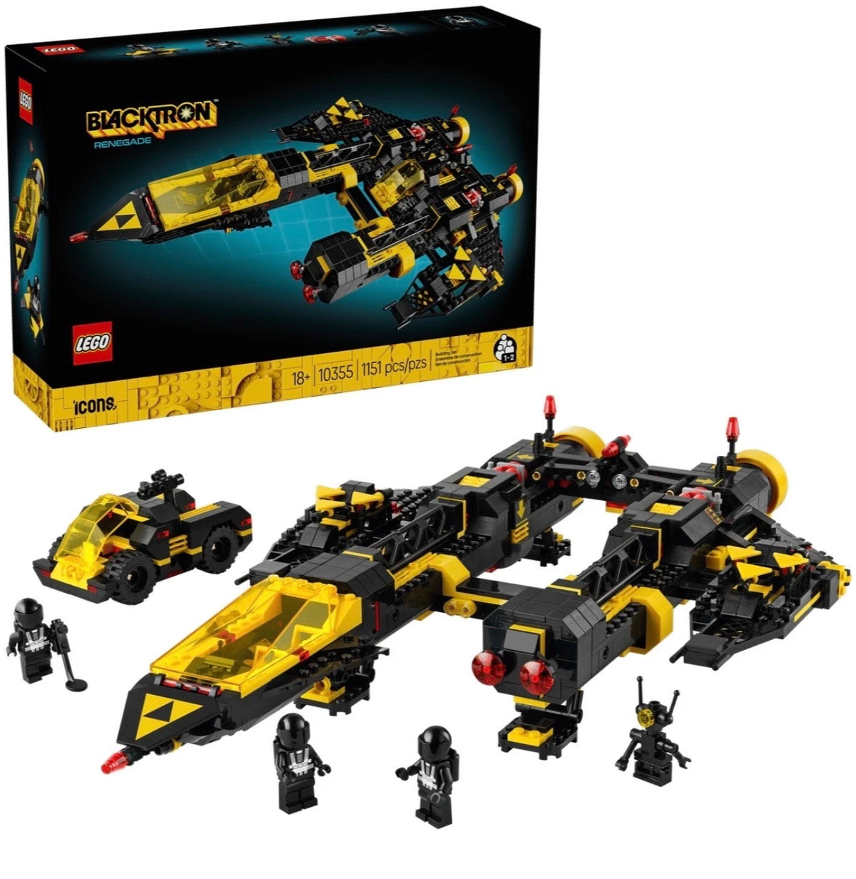 LEGO Icons Blacktron Renegade 10355 – Slightly Damaged Box-Bricking Lebanon