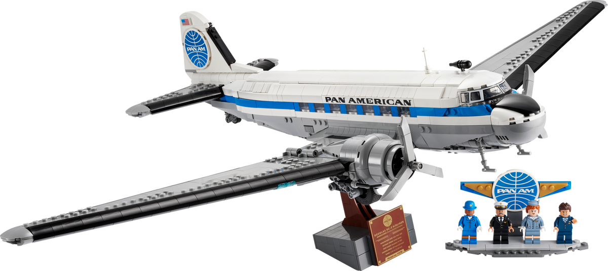 LEGO Icons Douglas DC 3 PAN AM Airliner Display Model 11378