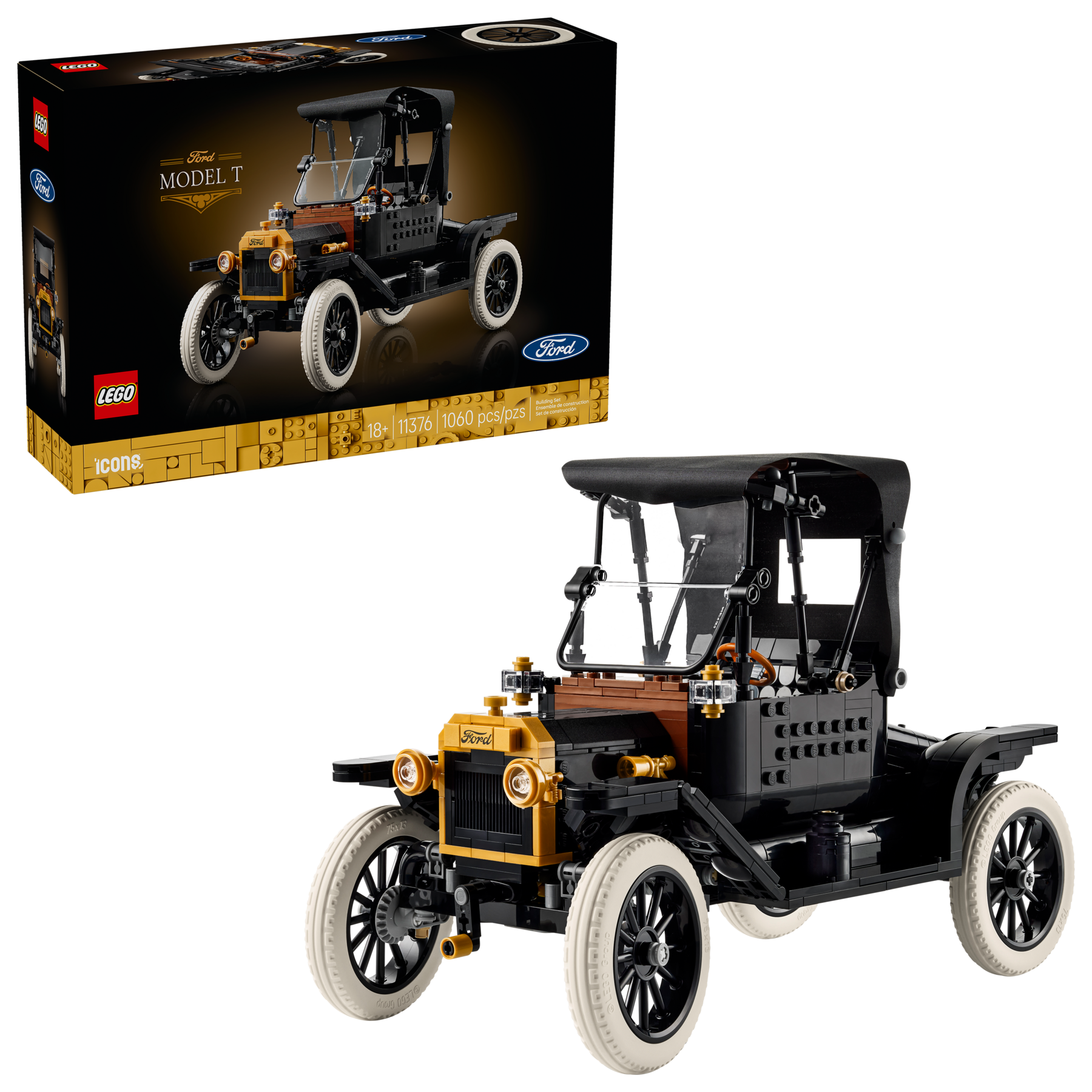 LEGO Icons Ford Model T 11376 Vintage Model Car Kit-11376-Bricking Lebanon