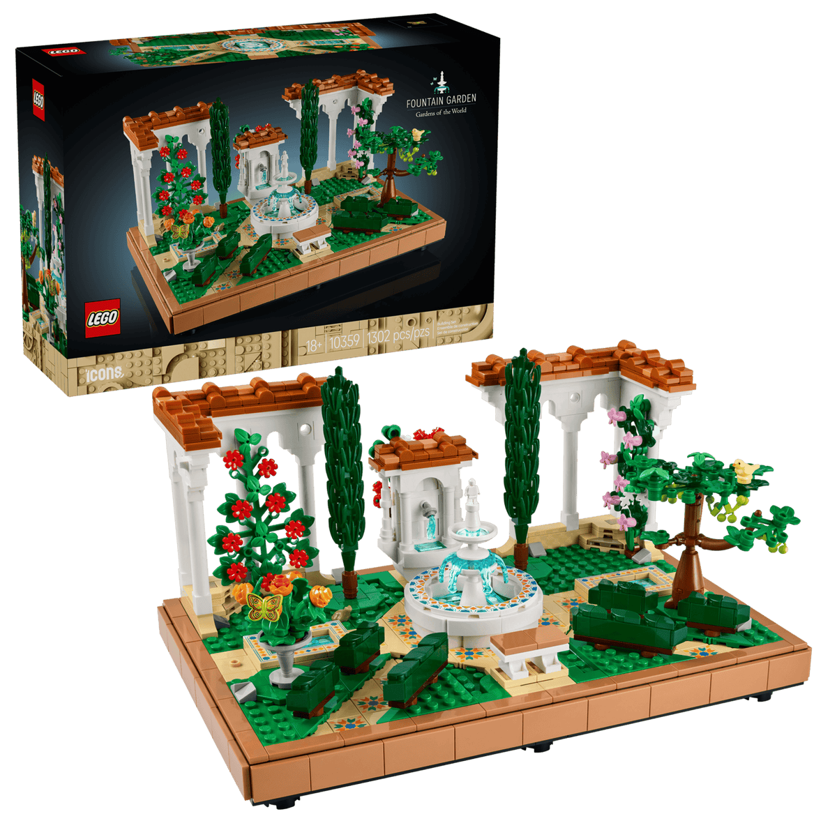 LEGO Icons Fountain Garden 10359-Bricking Lebanon