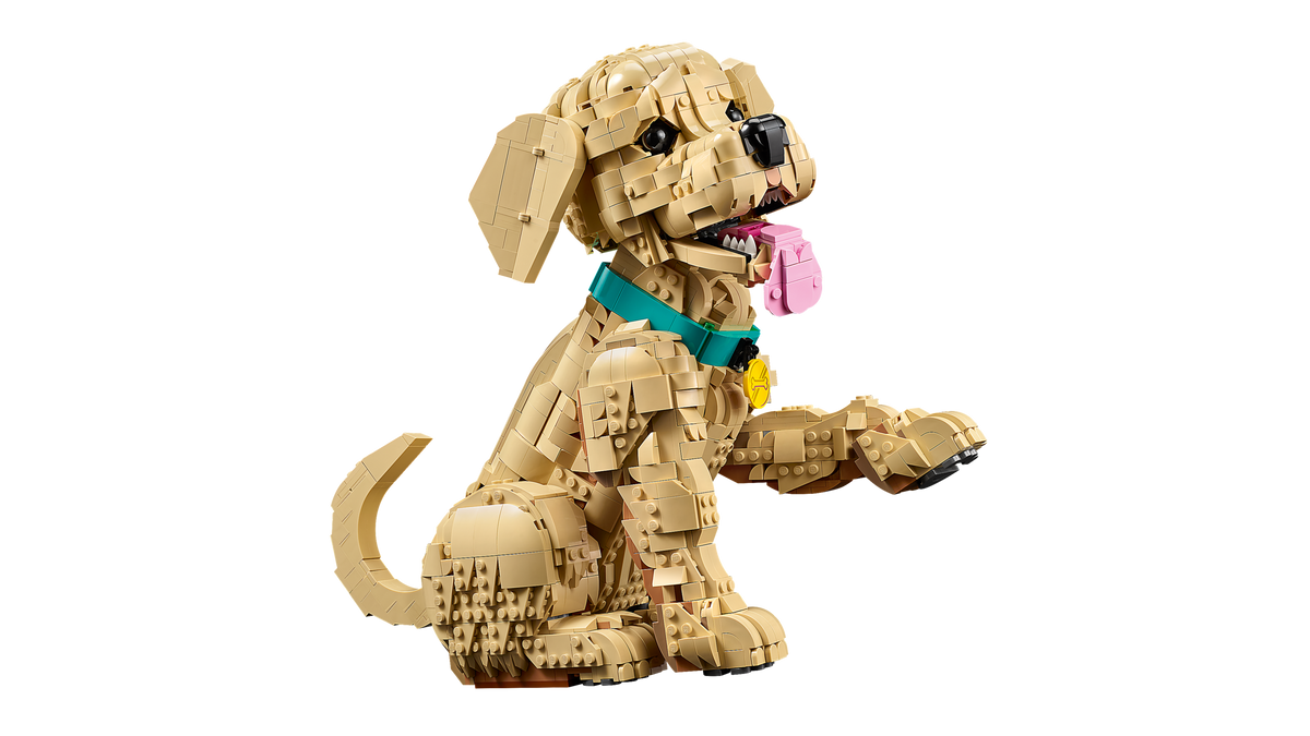 LEGO Icons Golden Retriever Puppy Buildable Dog Model 11384-Bricking Lebanon