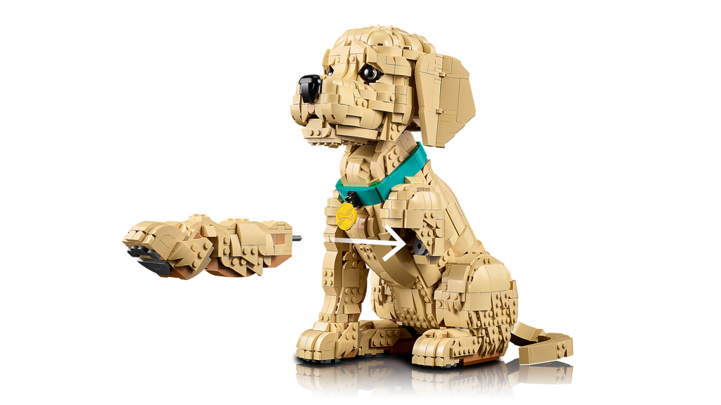 LEGO Icons Golden Retriever Puppy Buildable Dog Model 11384-Lego / Icons-Bricking Lebanon