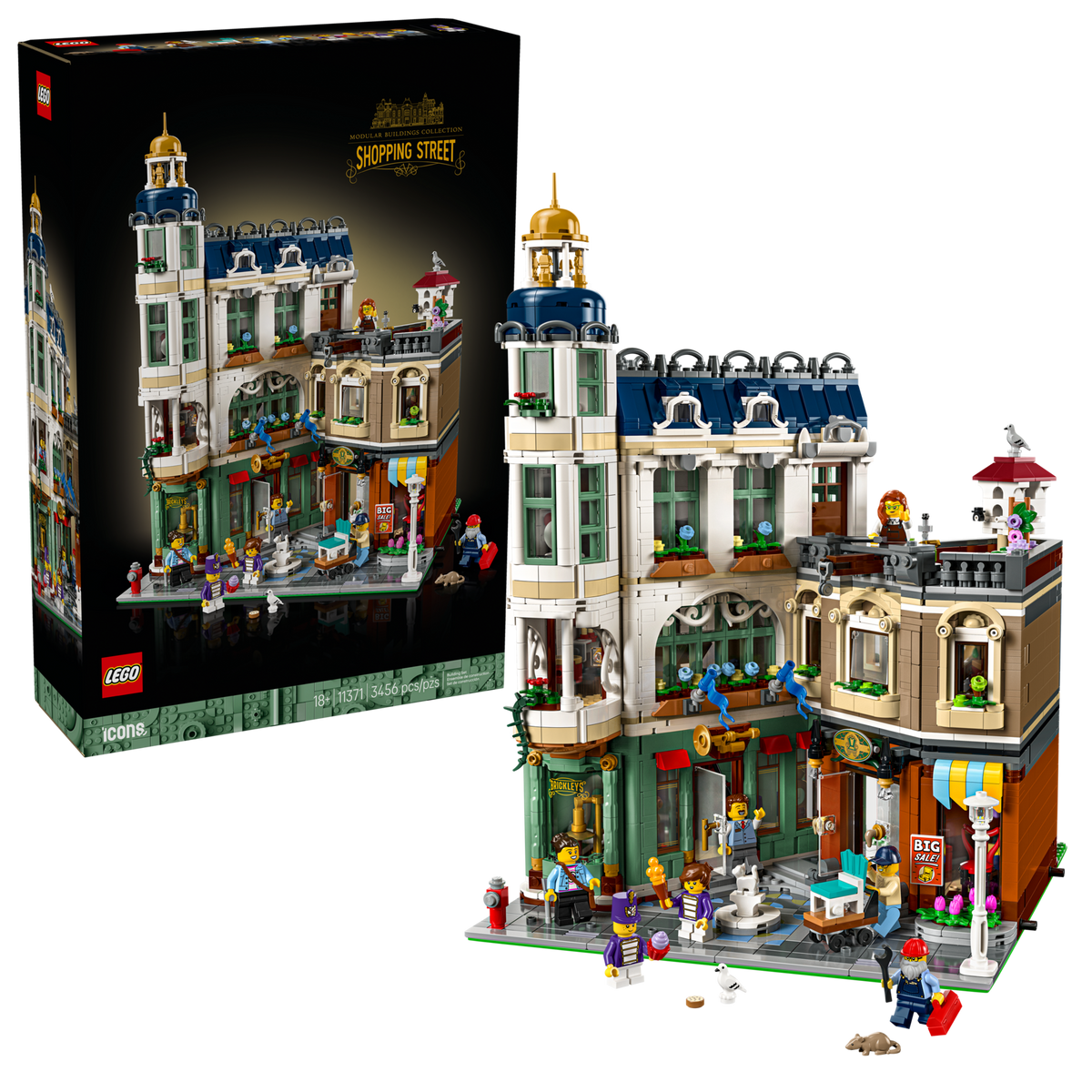 LEGO Icons Shopping Street 11371 Vintage European Modular-Bricking Lebanon