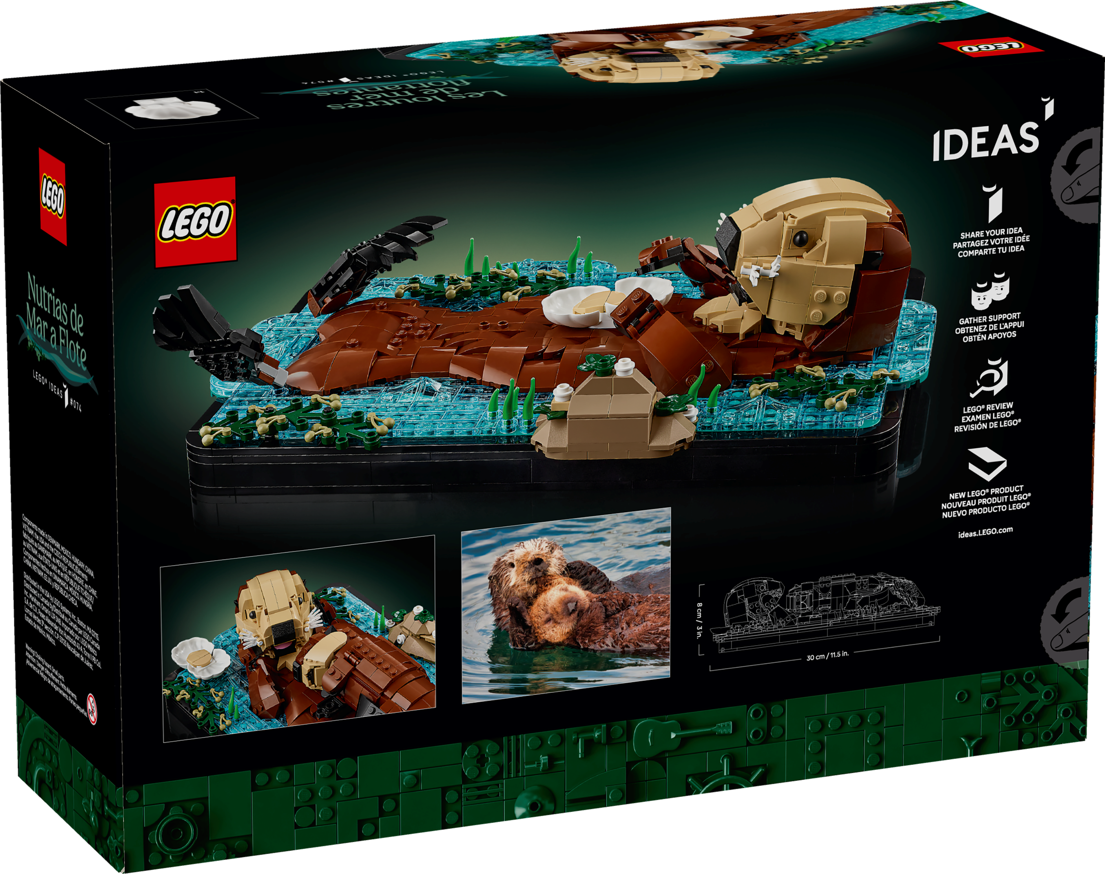 LEGO Ideas Floating Sea Otters 21366 Mother and Pup Model-21366-Bricking Lebanon