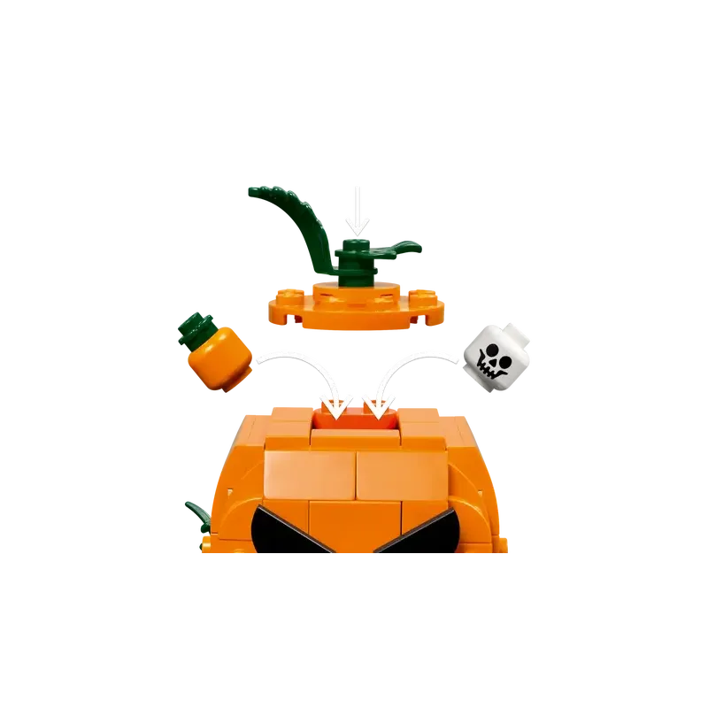 LEGO Jack-O'-Lantern Pickup Truck 40822-Bricking Lebanon