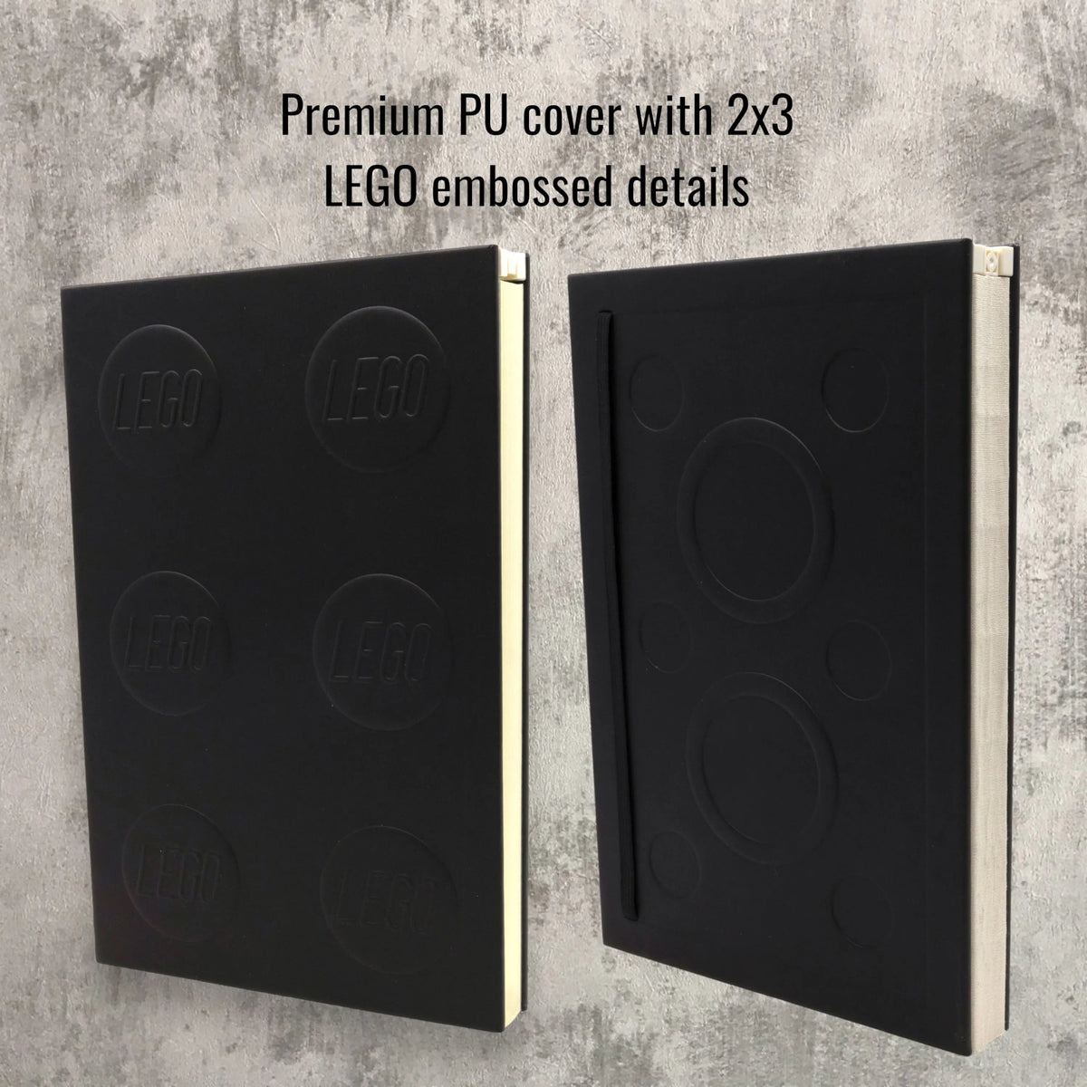 LEGO Locking Notebook with Black Gel Pen and Embossed Plates 53698-Bricking Lebanon