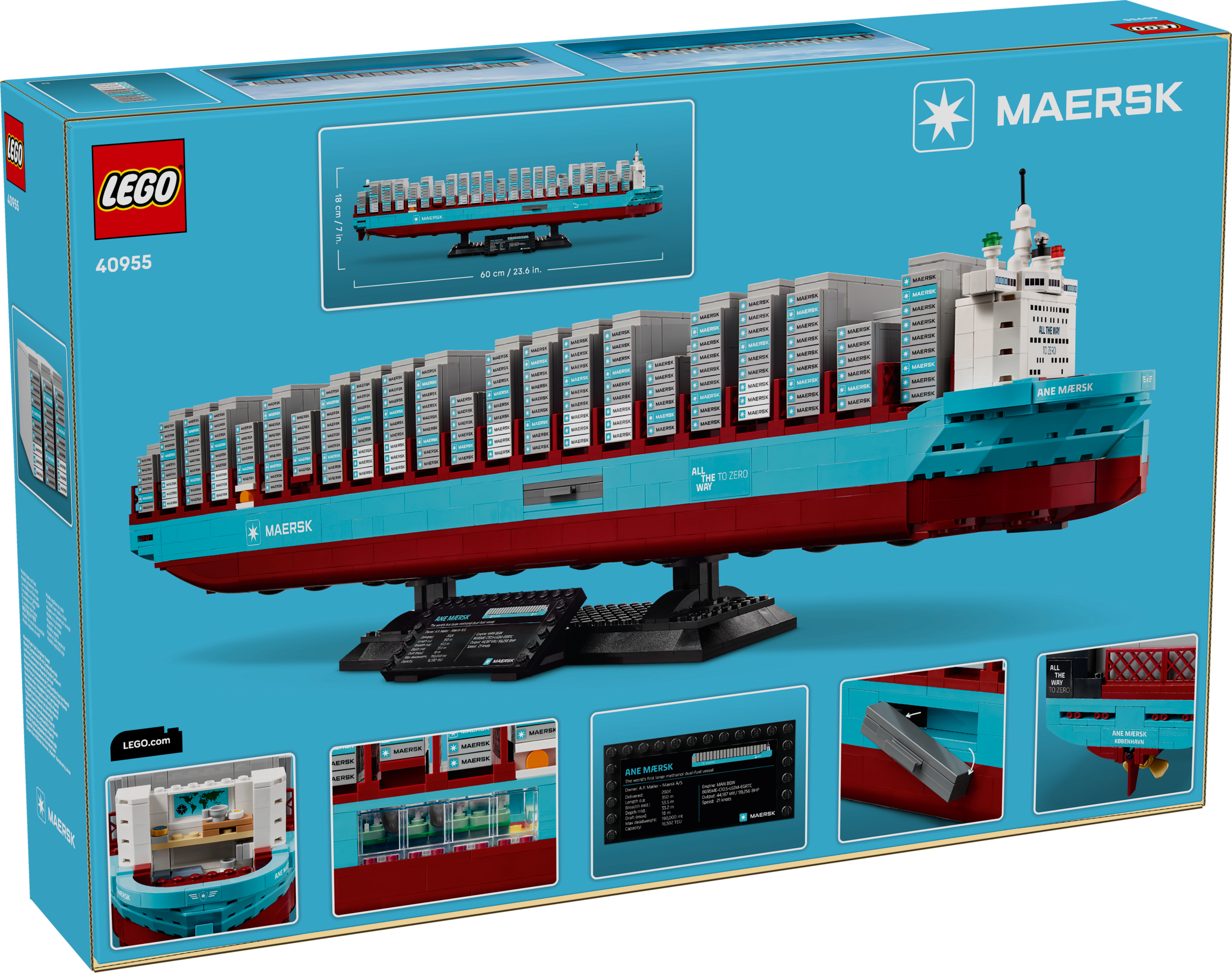 LEGO Maersk Dual-Fuel Container Vessel 40955 Collectible Ship Building Kit-40955-Bricking Lebanon