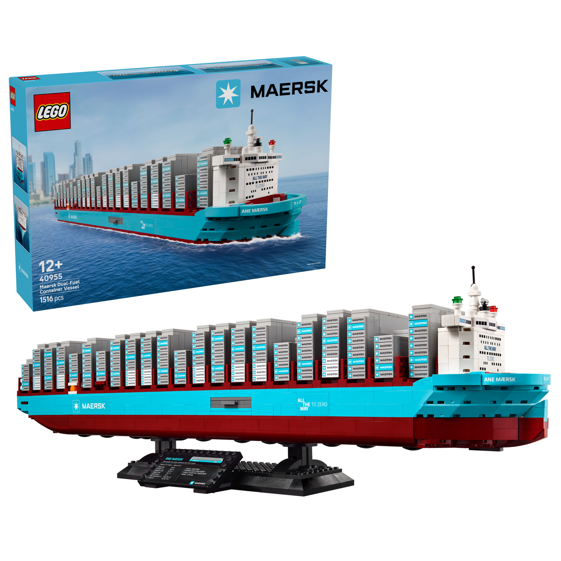 LEGO Maersk Dual-Fuel Container Vessel 40955 Collectible Ship Building Kit-40955-Bricking Lebanon