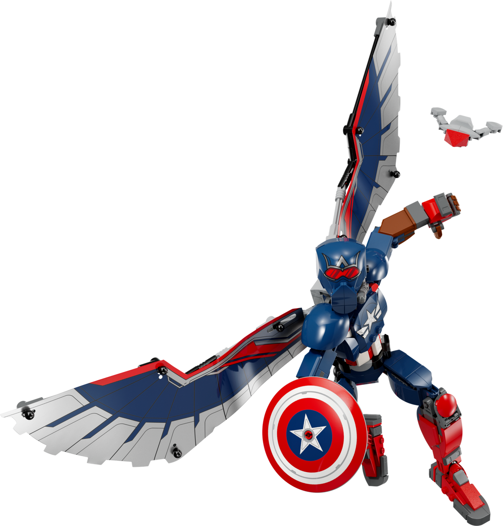 LEGO Marvel Captain America Construction Figure with Wings 76296-Bricking Lebanon