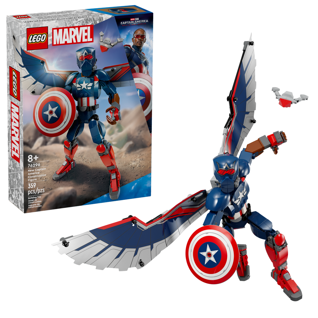 LEGO Marvel Captain America Construction Figure with Wings 76296-Bricking Lebanon