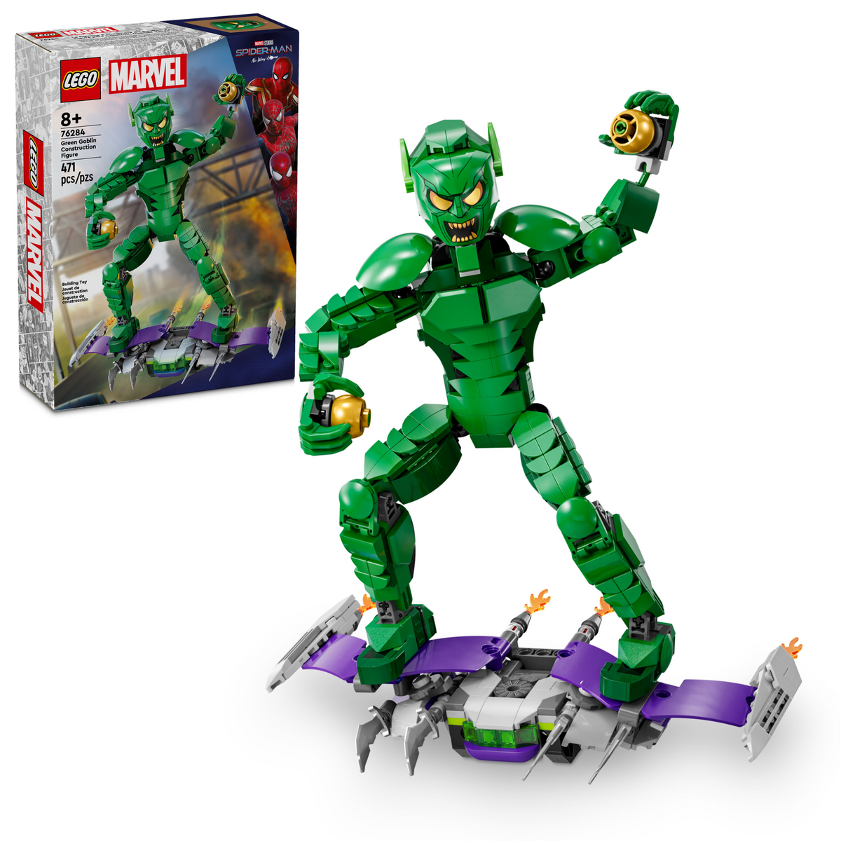 LEGO Marvel Green Goblin Construction Figure 76284 building set