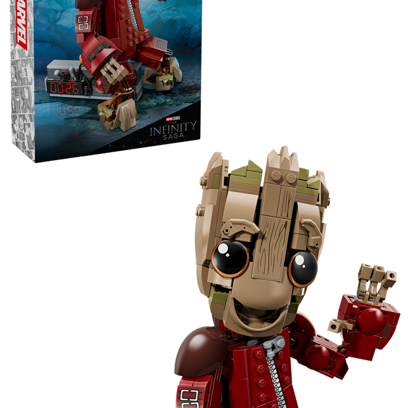 LEGO Marvel Ravager Jumpsuit Groot Posable Baby Groot Figure 76341-Bricking Lebanon