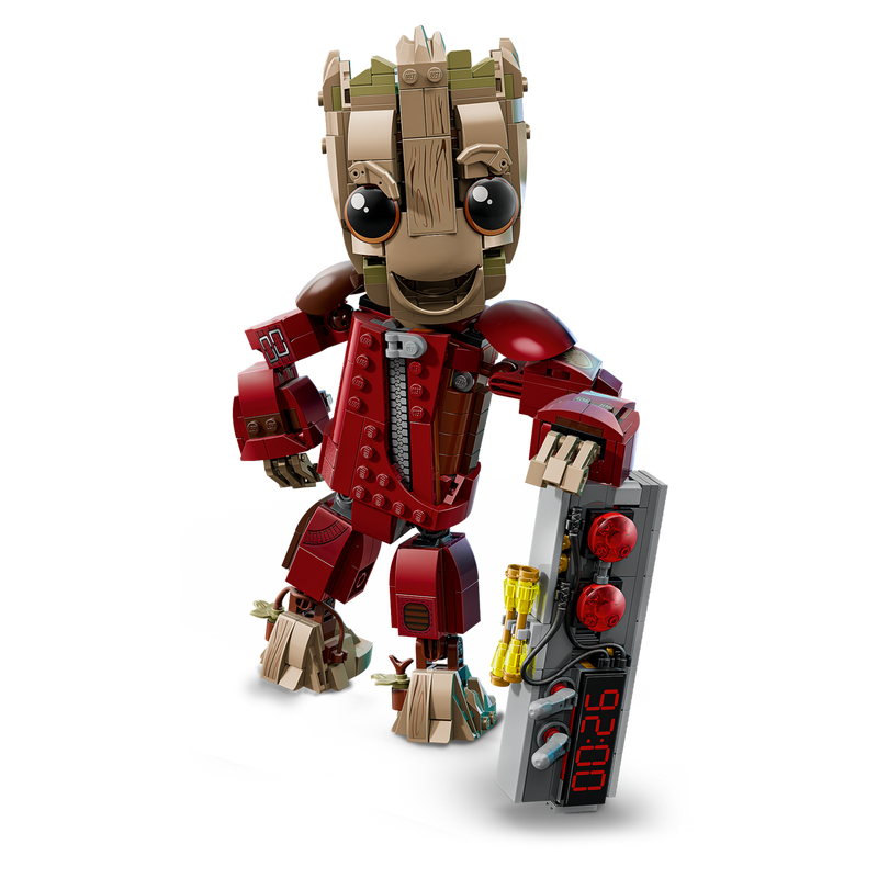 LEGO Marvel Ravager Jumpsuit Groot Posable Baby Groot Figure 76341-Bricking Lebanon