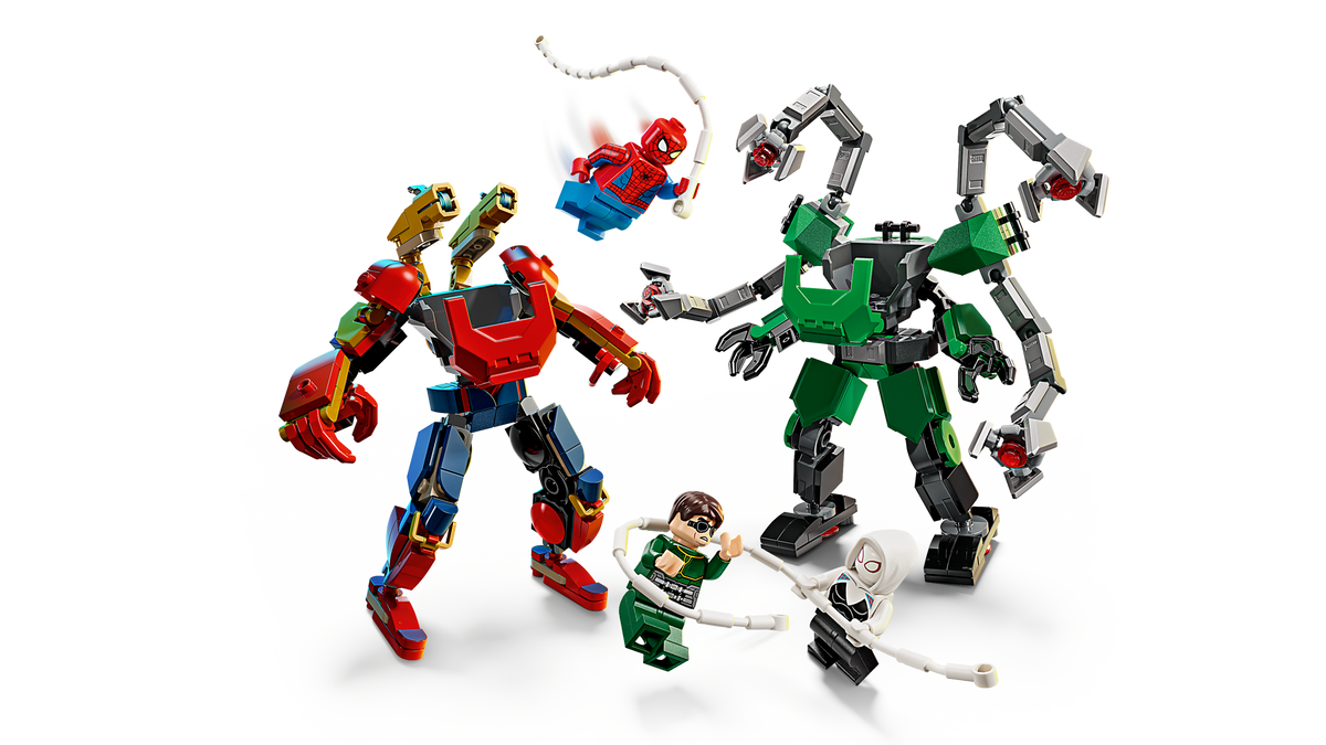 LEGO Marvel Spider Man vs. Doc Ock Mech Battle 76338-Bricking Lebanon