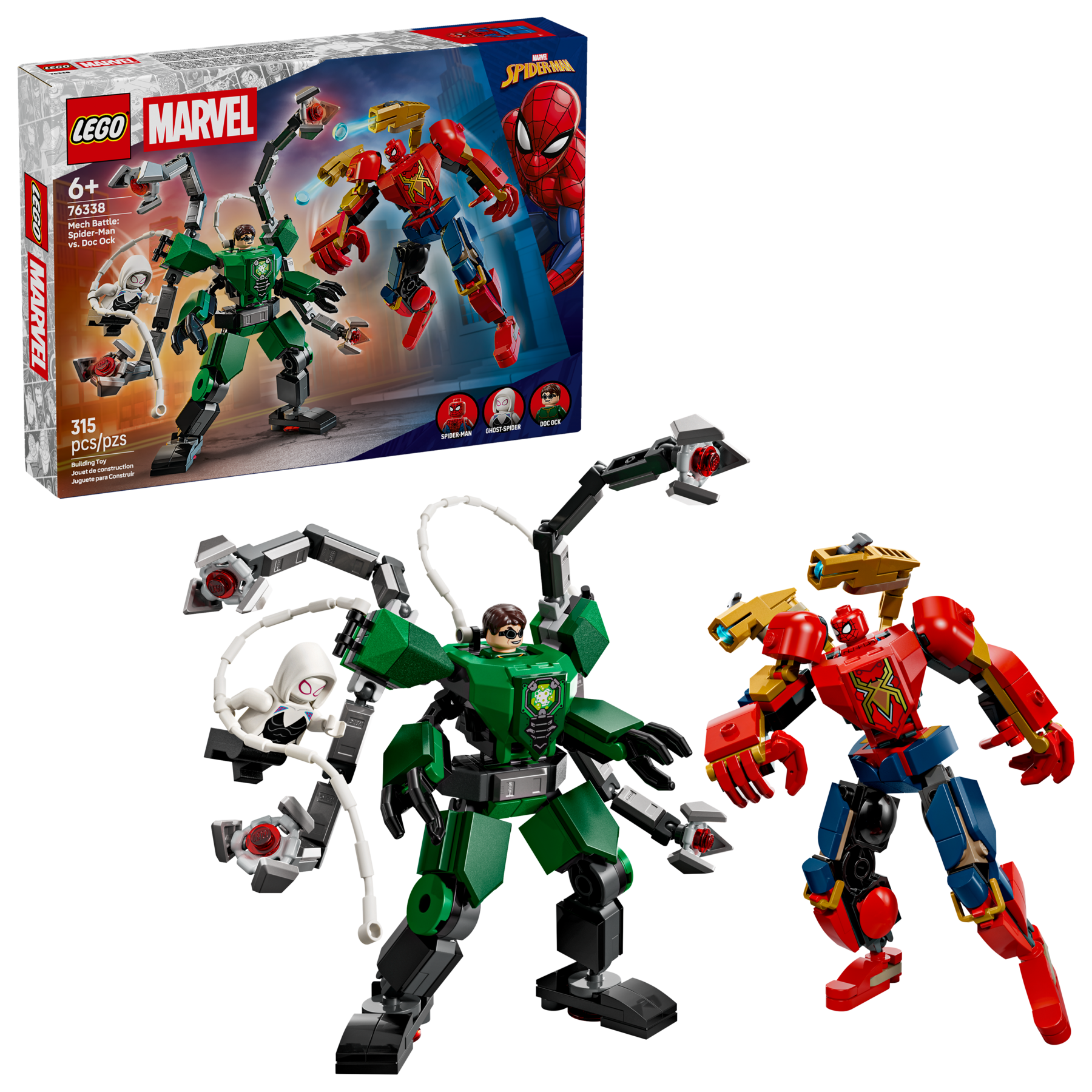 LEGO Marvel Spider-Man vs. Doc Ock Mech Battle Building Set-Lego / Marvel Super Heroes-Bricking Lebanon