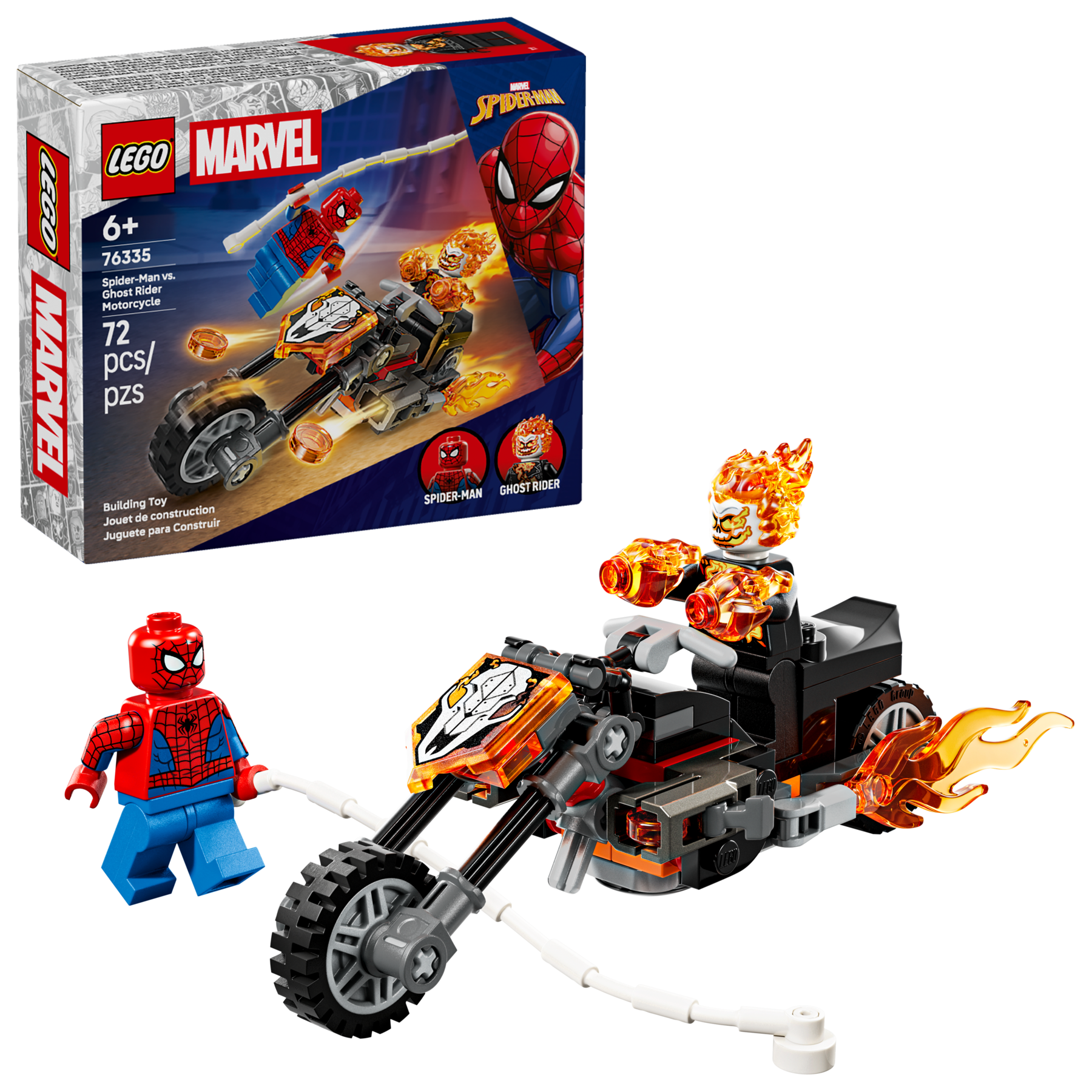 LEGO Marvel Spider-Man vs. Ghost Rider Motorcycle Action Building Set-Lego / Marvel Super Heroes-Bricking Lebanon