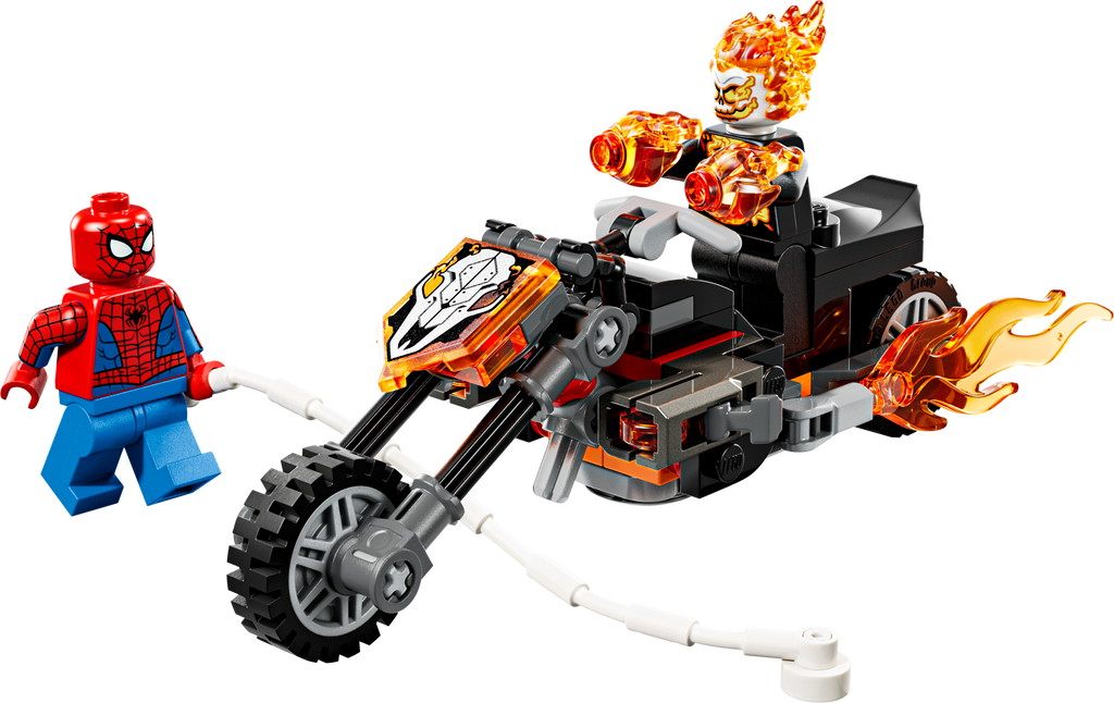 Ghost Rider Building LEGO Marvel Spider-Man vs. Ghost Rider Motorcycle Action Building Set ...