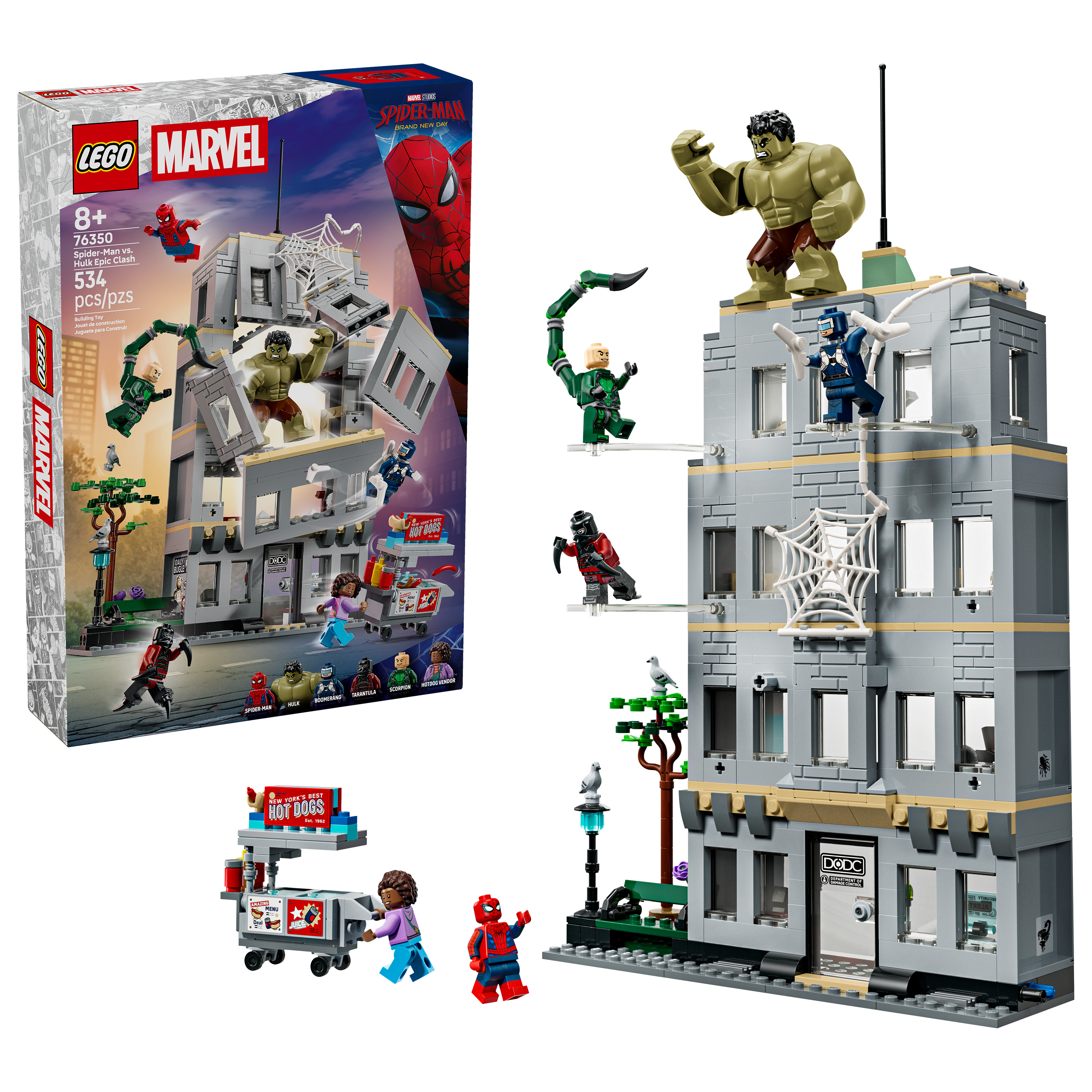 LEGO Marvel Spider-Man vs. Hulk Epic Clash 76350
