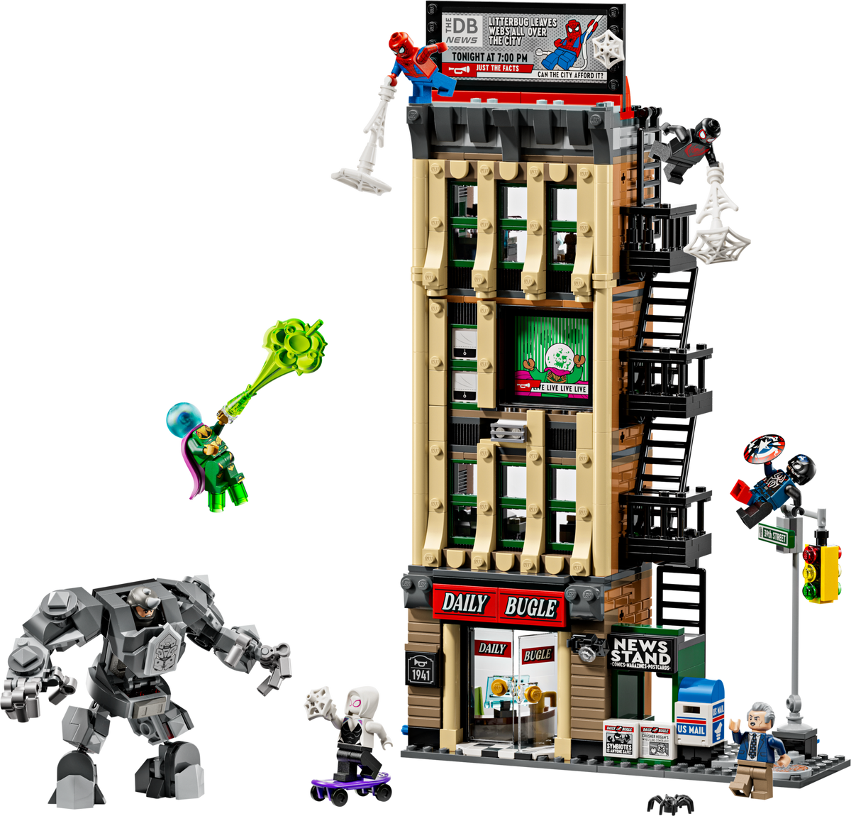 LEGO Marvel Spider Man vs. Mysterio Daily Bugle 76342-Bricking Lebanon