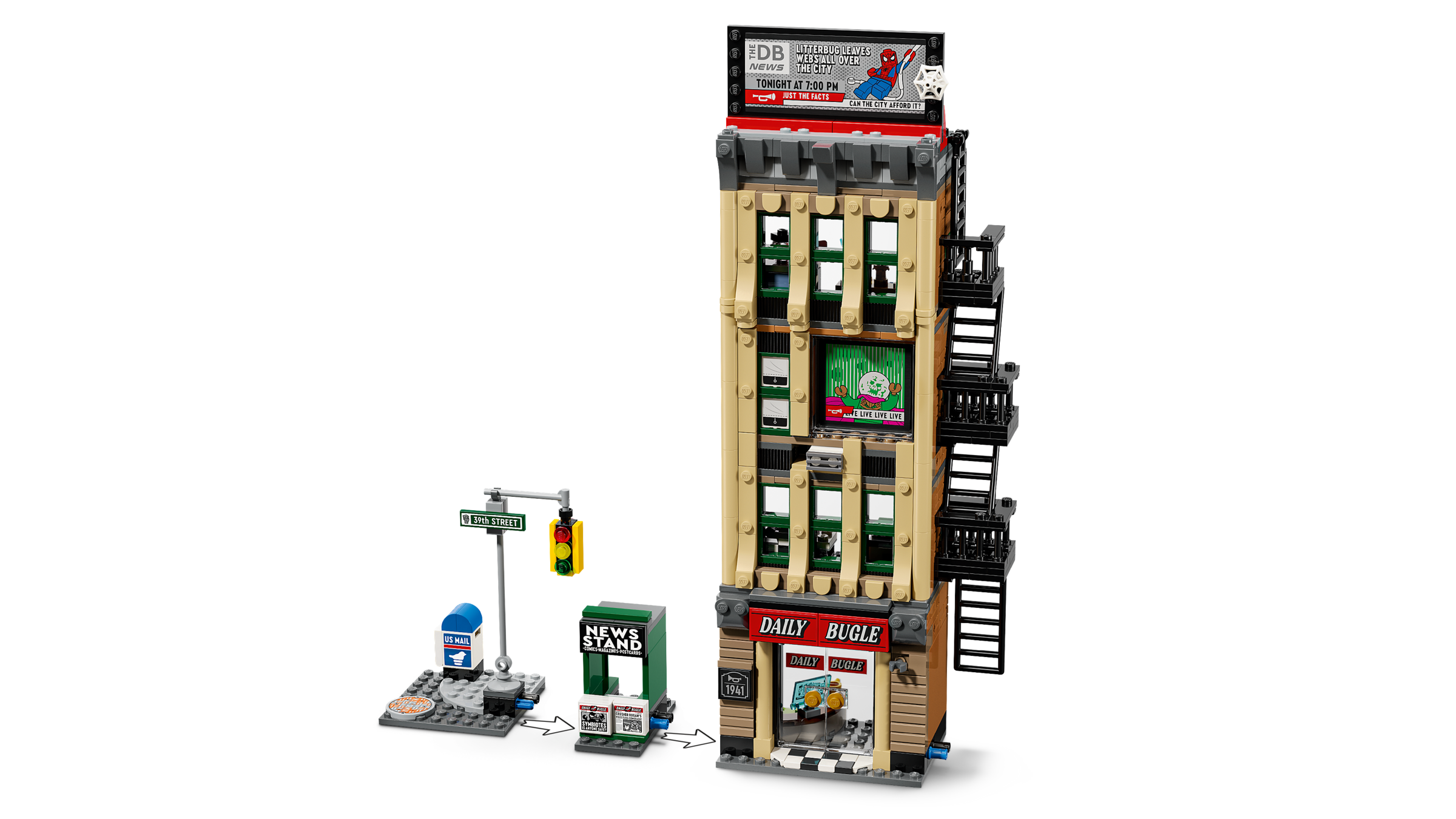 LEGO Marvel Spider-Man vs. Mysterio Daily Bugle Building Toy-Lego / Marvel Super Heroes-Bricking Lebanon