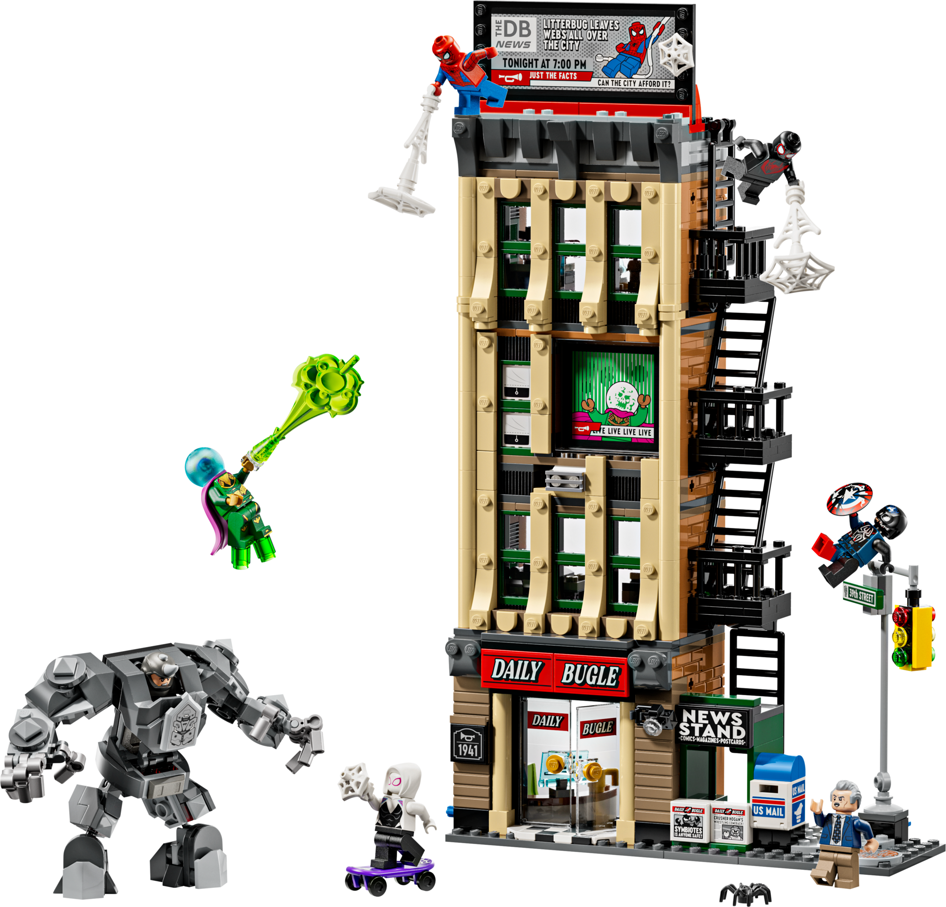 LEGO Marvel Spider-Man vs. Mysterio Daily Bugle Building Toy-Lego / Marvel Super Heroes-Bricking Lebanon