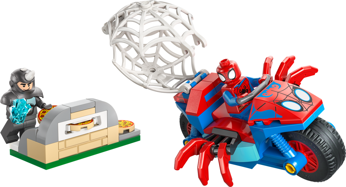 LEGO Marvel Spidey on his Motorcycle vs. Rhino 11206-Bricking Lebanon