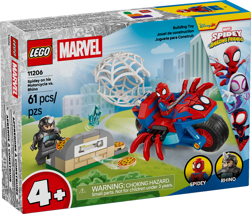 LEGO Marvel Spidey on his Motorcycle vs. Rhino Building Set 11206-Lego / Marvel Super Heroes-Bricking Lebanon