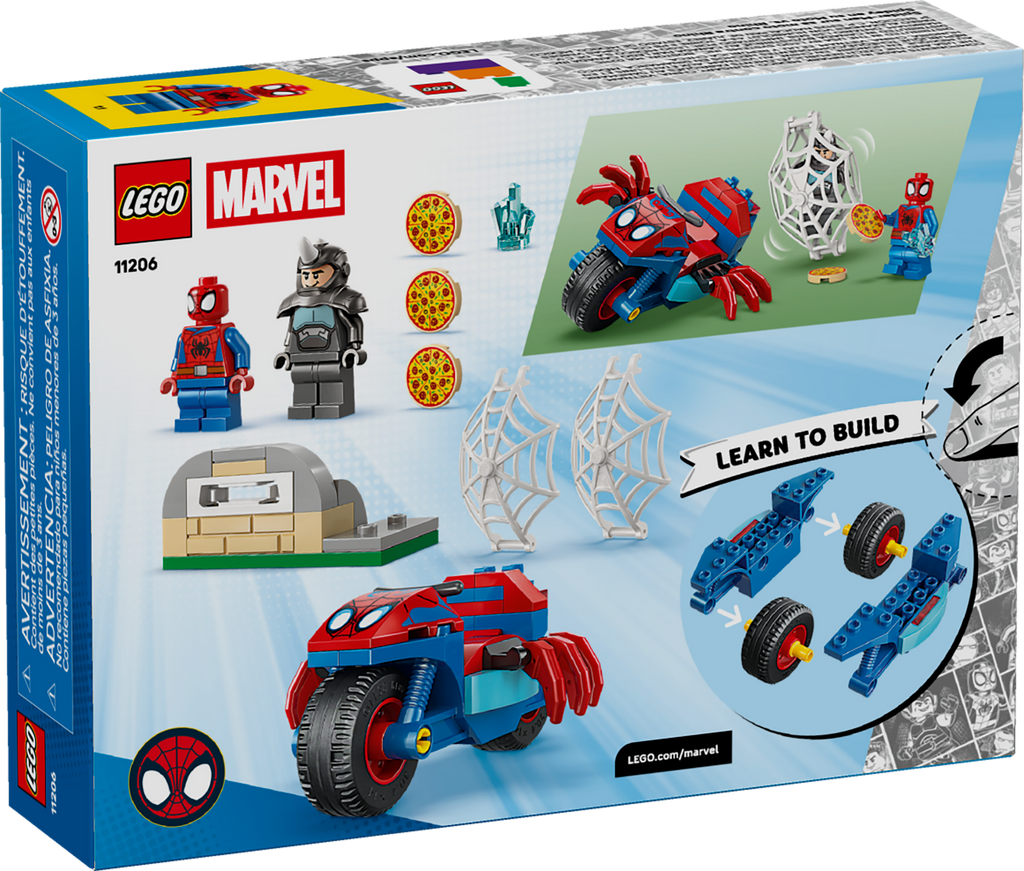 LEGO Marvel Spidey on his Motorcycle vs. Rhino Building Set 11206-Lego / Marvel Super Heroes-Bricking Lebanon