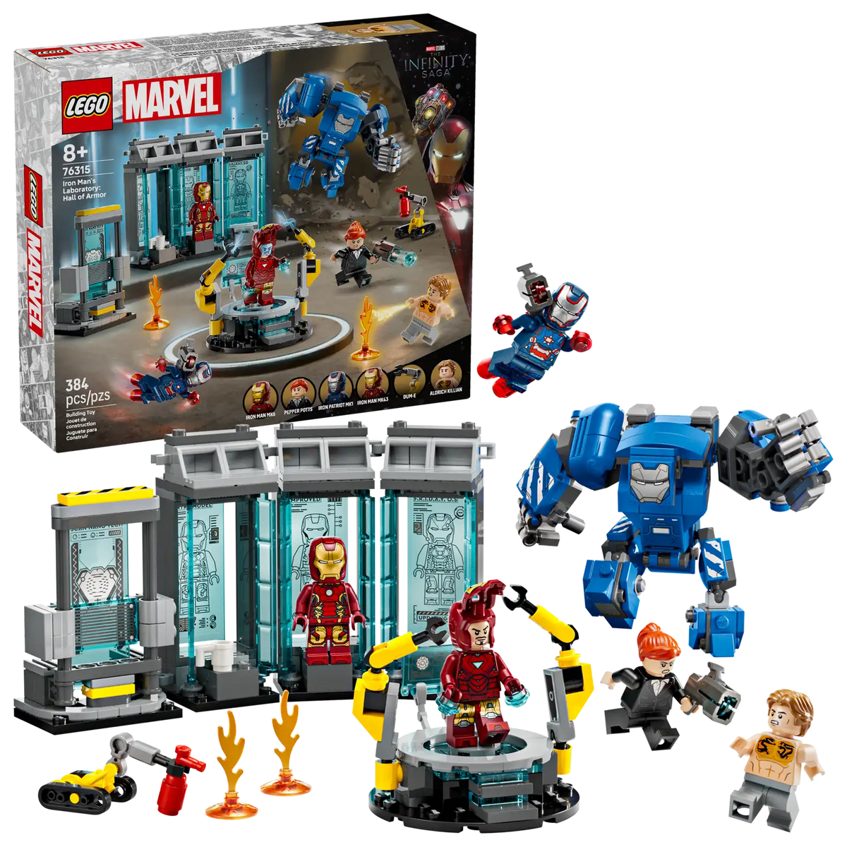 LEGO Marvel Super Heroes Iron Mans Laboratory Hall of Armor 76315-Bricking Lebanon