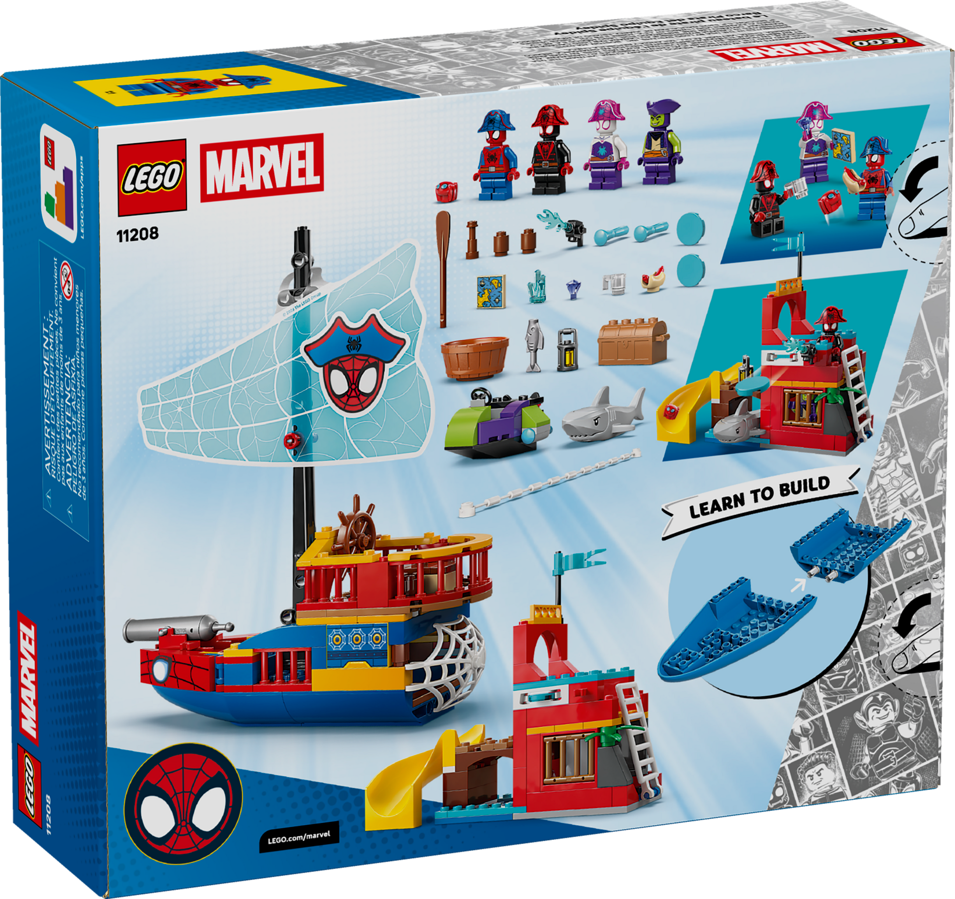LEGO Marvel Team Spidey Pirate Ship 11208 Super Hero Building Toy-Lego / Marvel Super Heroes-Bricking Lebanon