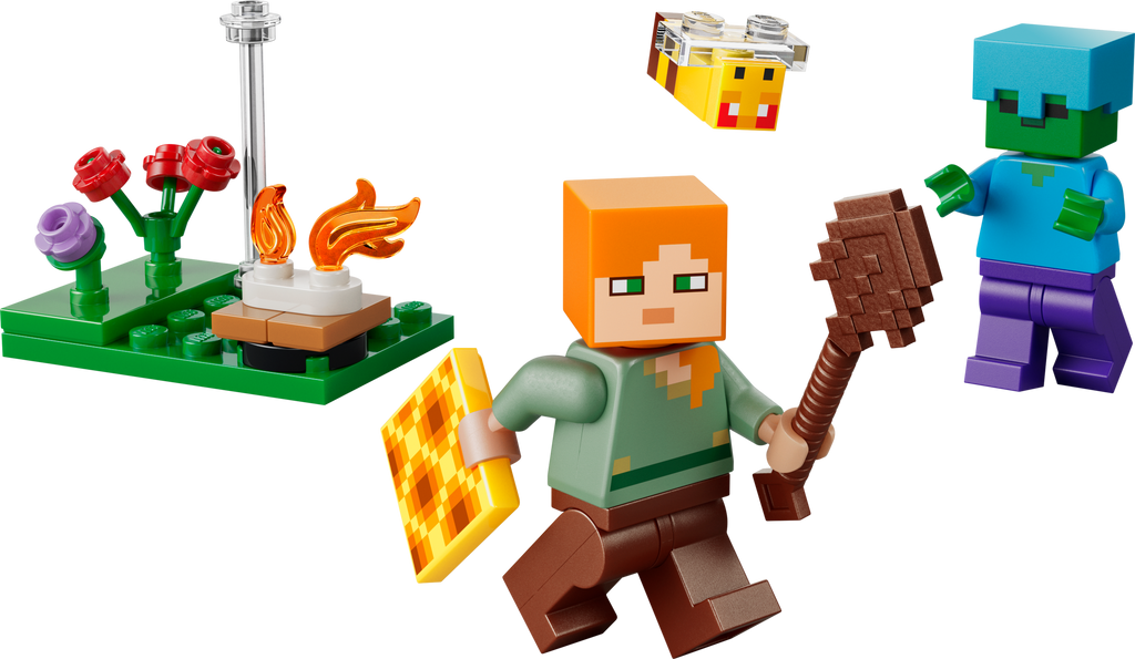 LEGO Minecraft Alex's Campfire Conflict Paper Bag