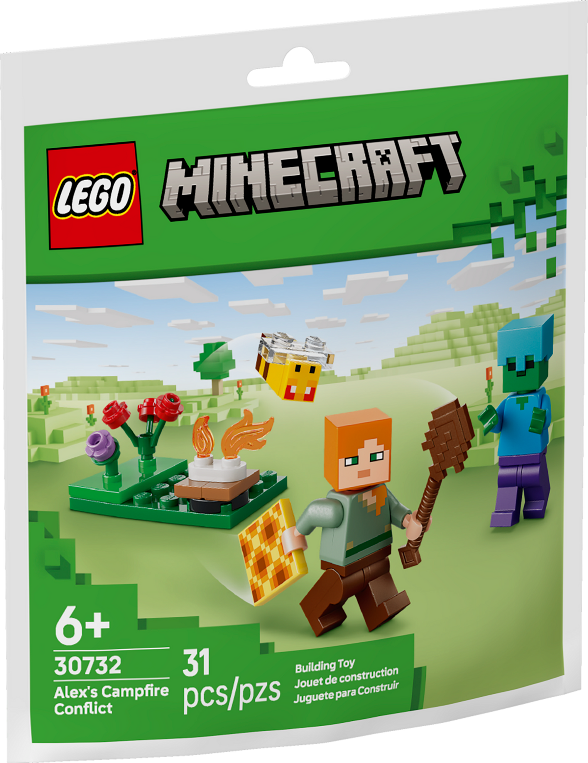 LEGO Minecraft Alex's Campfire Conflict Paper Bag 30732
