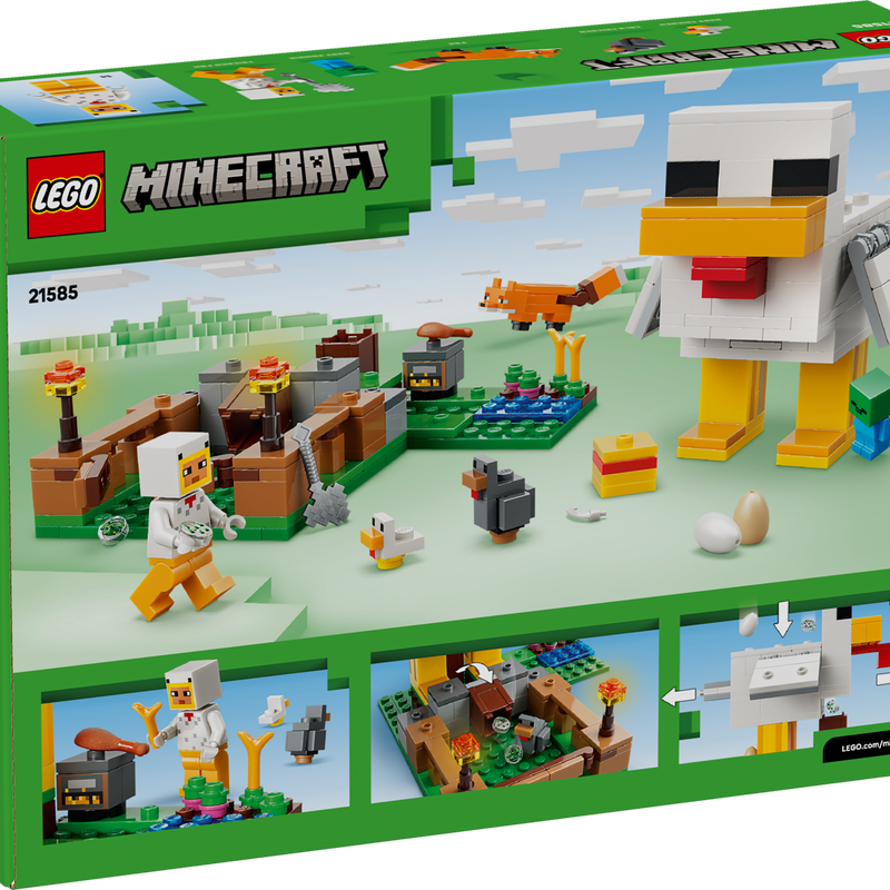 LEGO Minecraft Chicken Farm 21585 Building Set with Animal Figures-Lego / Minecraft-Bricking Lebanon