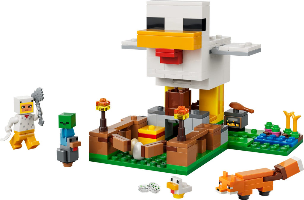 LEGO Minecraft Chicken Farm 21585 with Animal Figures-Bricking Lebanon