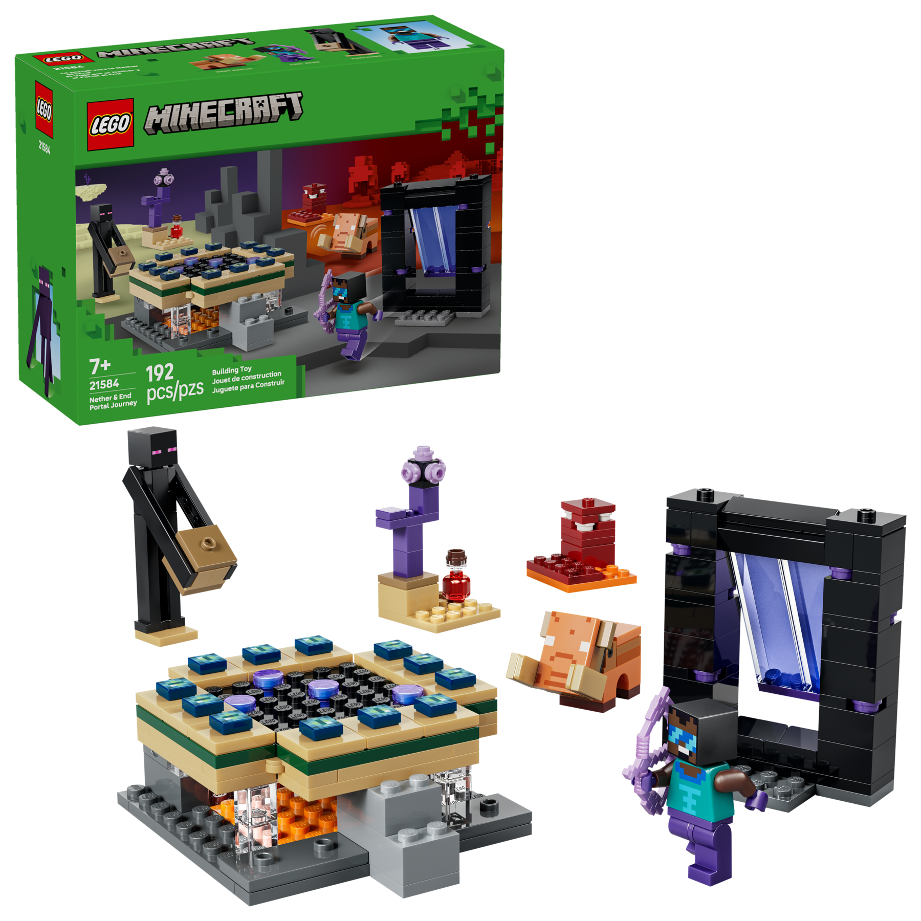 LEGO Minecraft Nether and End Portal Journey 21584 Building Set-Lego / Minecraft-Bricking Lebanon