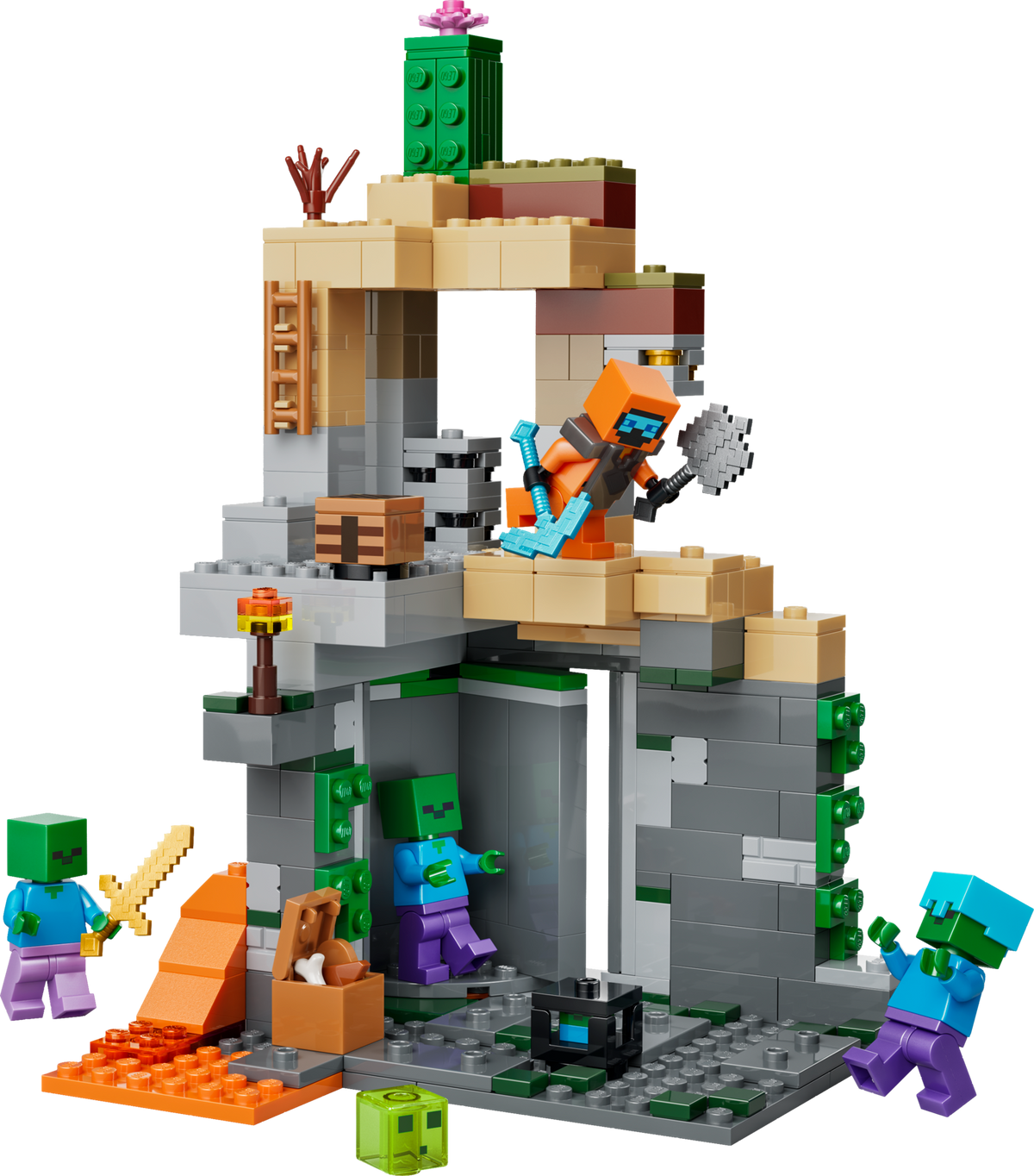 LEGO Minecraft Zombie Dungeon with 3 Figures 21587-Bricking Lebanon