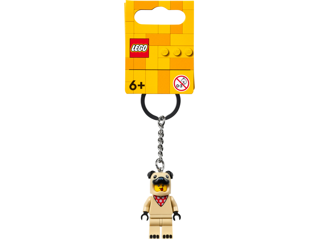 LEGO Minifigures French Bulldog Guy Key Chain 854158-Bricking Lebanon