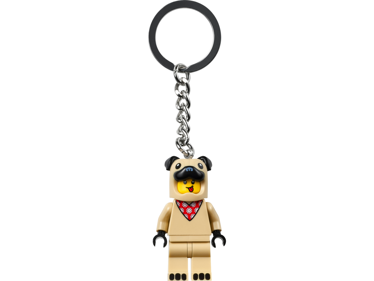 LEGO Minifigures French Bulldog Guy Key Chain 854158-Bricking Lebanon