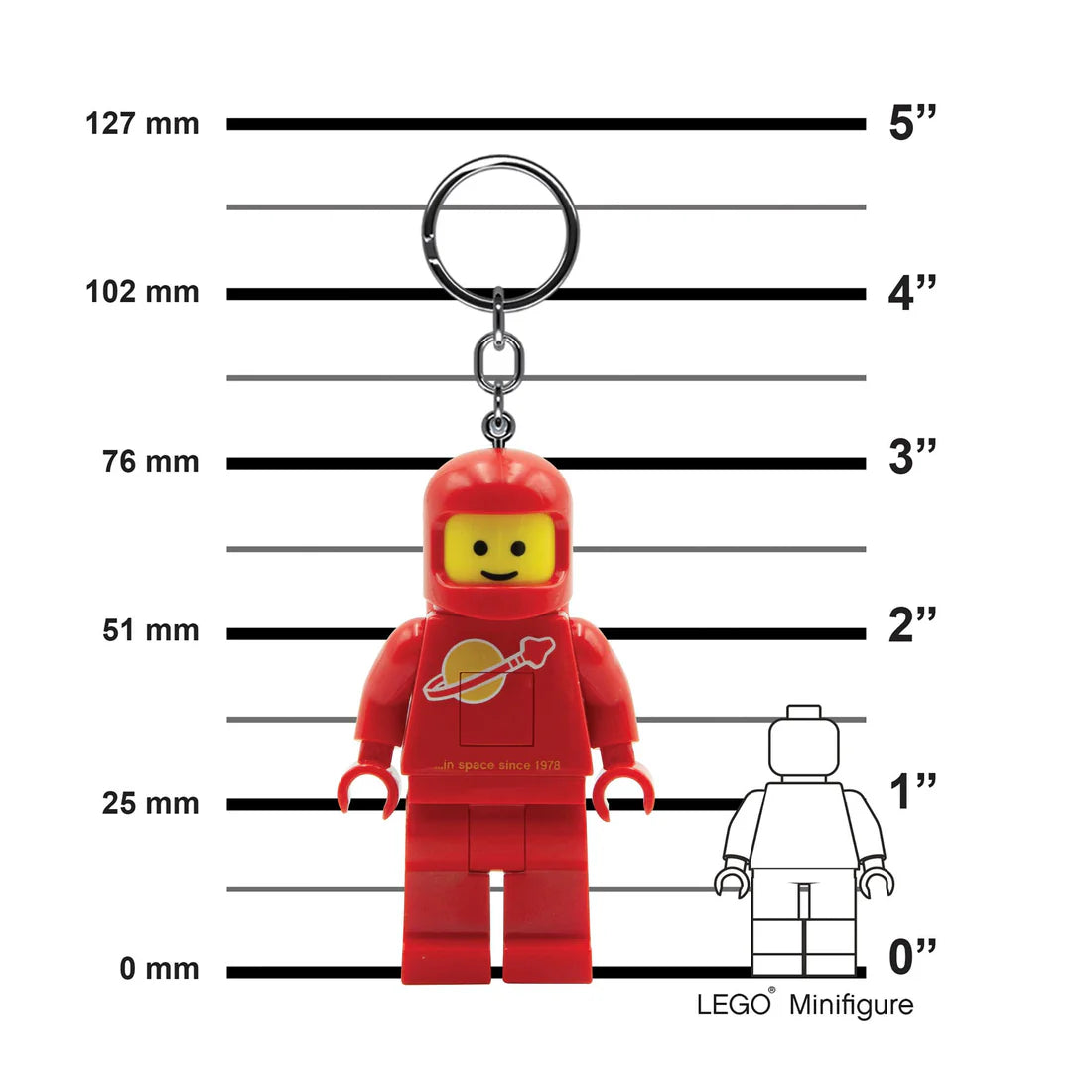 LEGO Minifigures Keychain Light Spaceman Red KE10HR-Bricking Lebanon