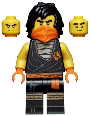 LEGO NINJAGO Cole Legacy Minifigure Orange Bandana njo0645-Bricking Lebanon