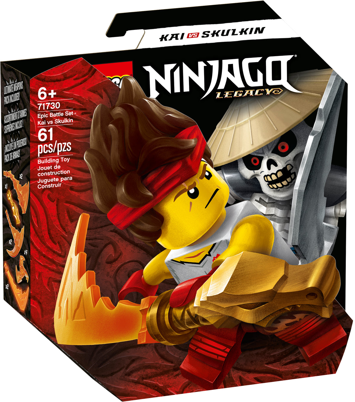 LEGO NINJAGO Epic Battle Set Kai vs Skulkin 71730-Bricking Lebanon