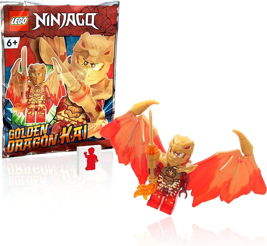 LEGO NINJAGO Golden Dragon Kai Minifigure Foil Pack 892291-Bricking Lebanon