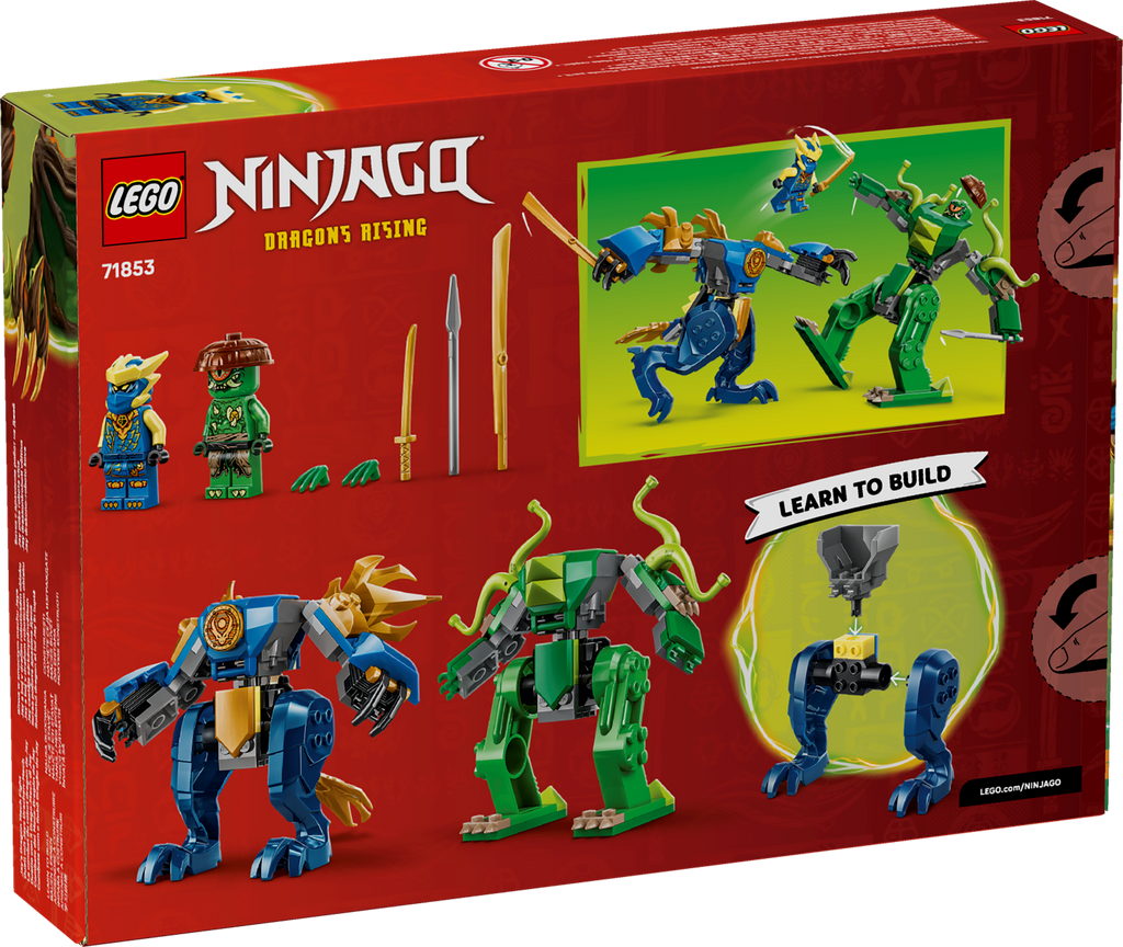 LEGO NINJAGO Jay’s Dragon Mech Fight Building Set with 2 Mechs-71853-Bricking Lebanon