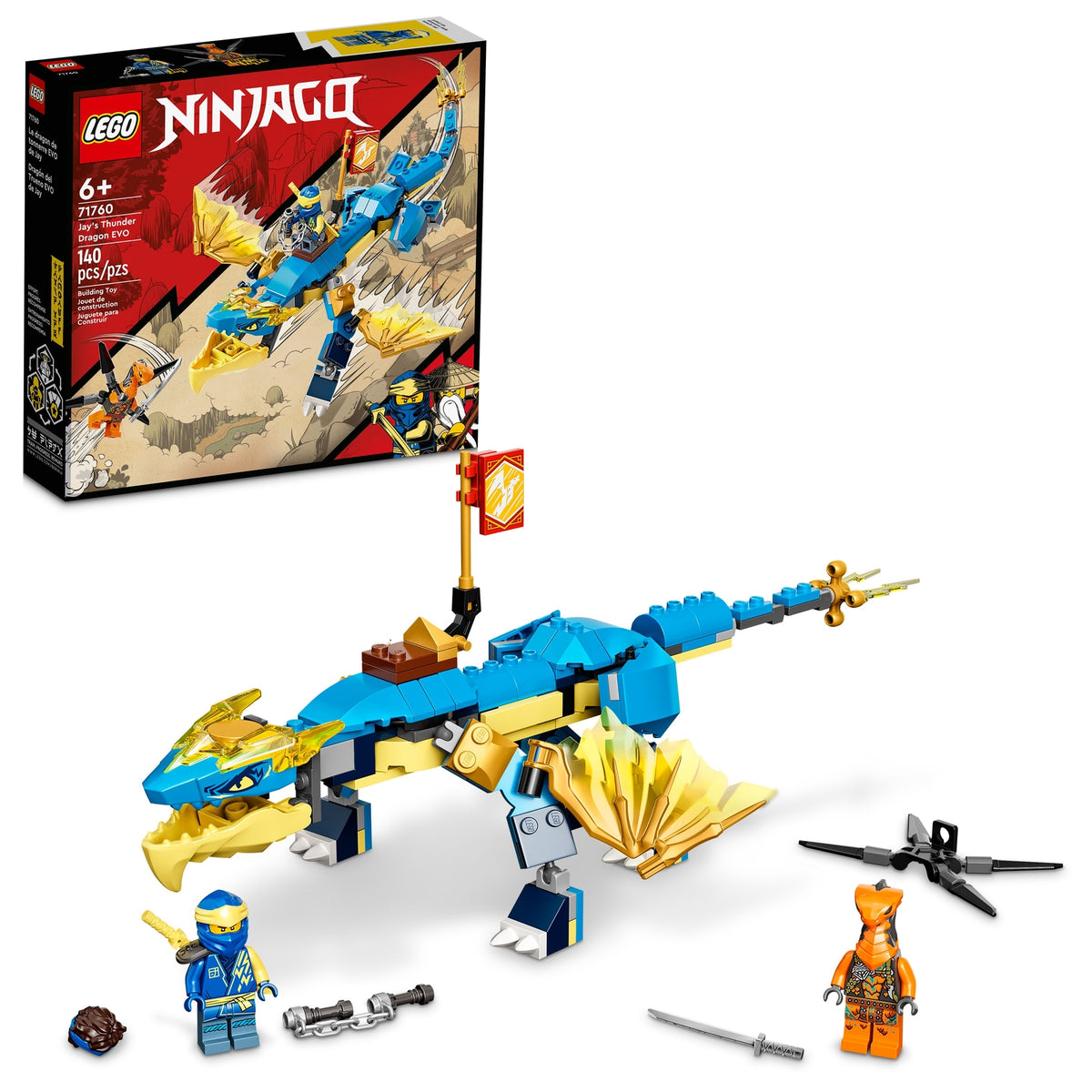 LEGO NINJAGO Jay's Thunder Dragon EVO 71760-Bricking Lebanon