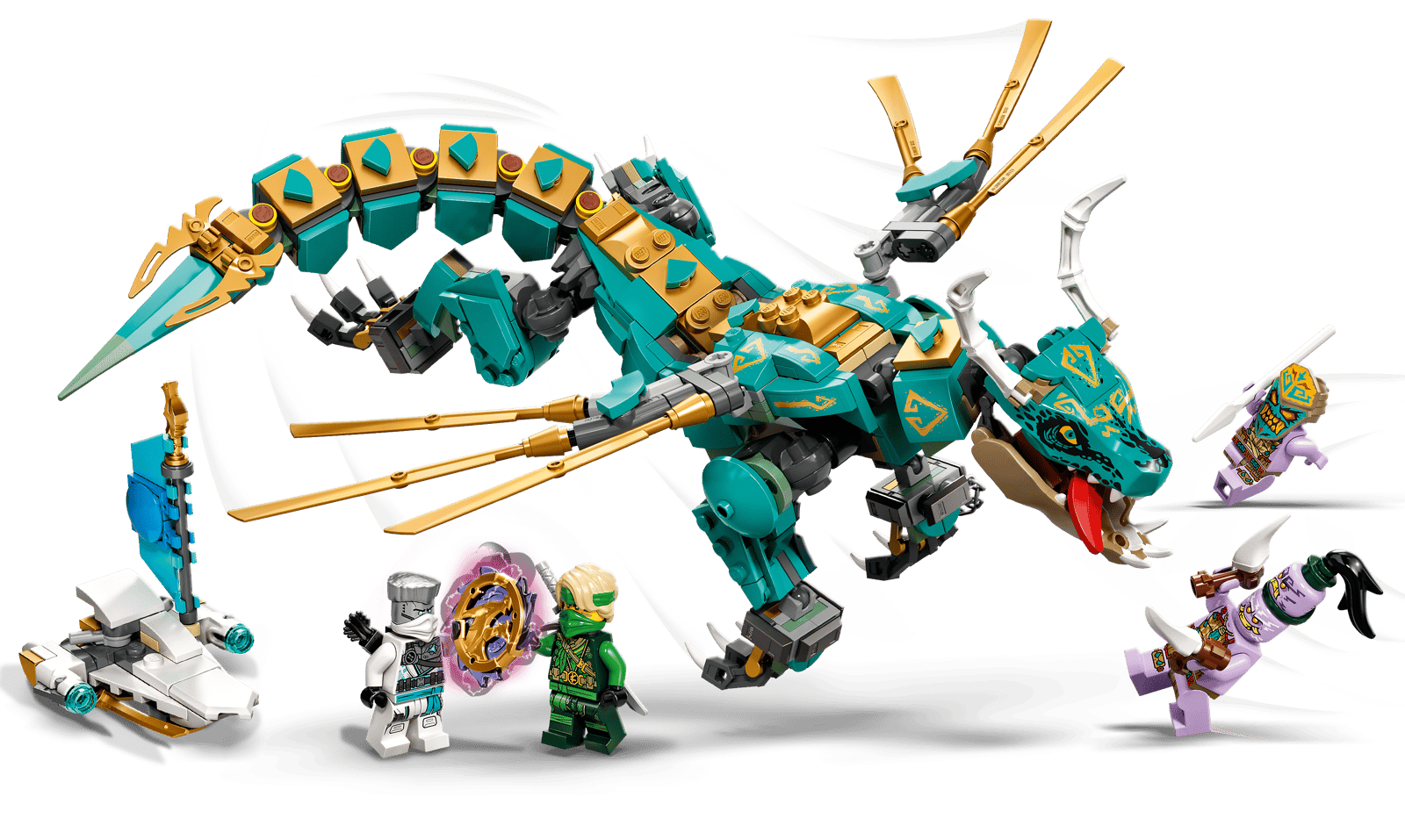 LEGO NINJAGO Jungle Dragon Adventure Playset Collectible 71746