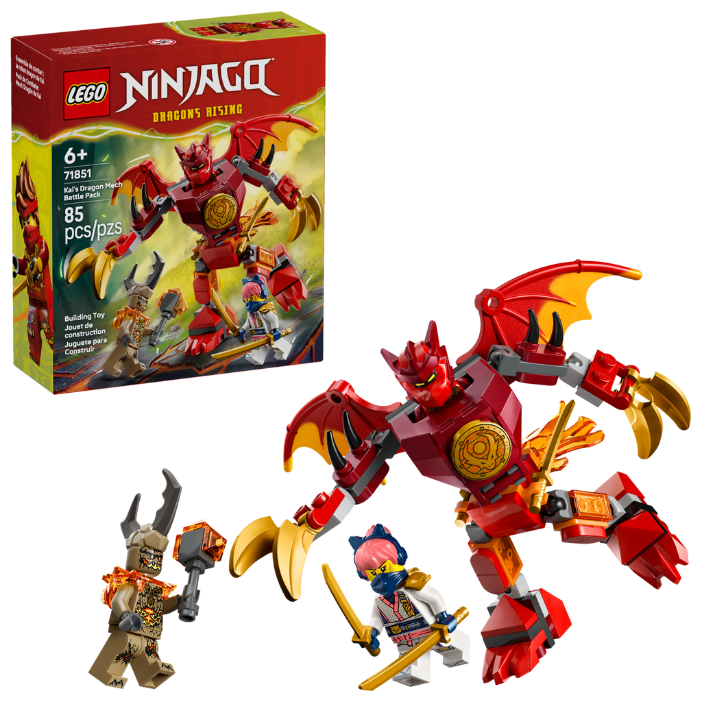 LEGO NINJAGO Kai’s Dragon Mech Battle Pack 71851-Bricking Lebanon
