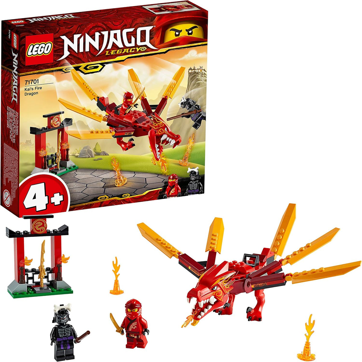 LEGO NINJAGO Kai's Fire Dragon Playset 71701-Bricking Lebanon