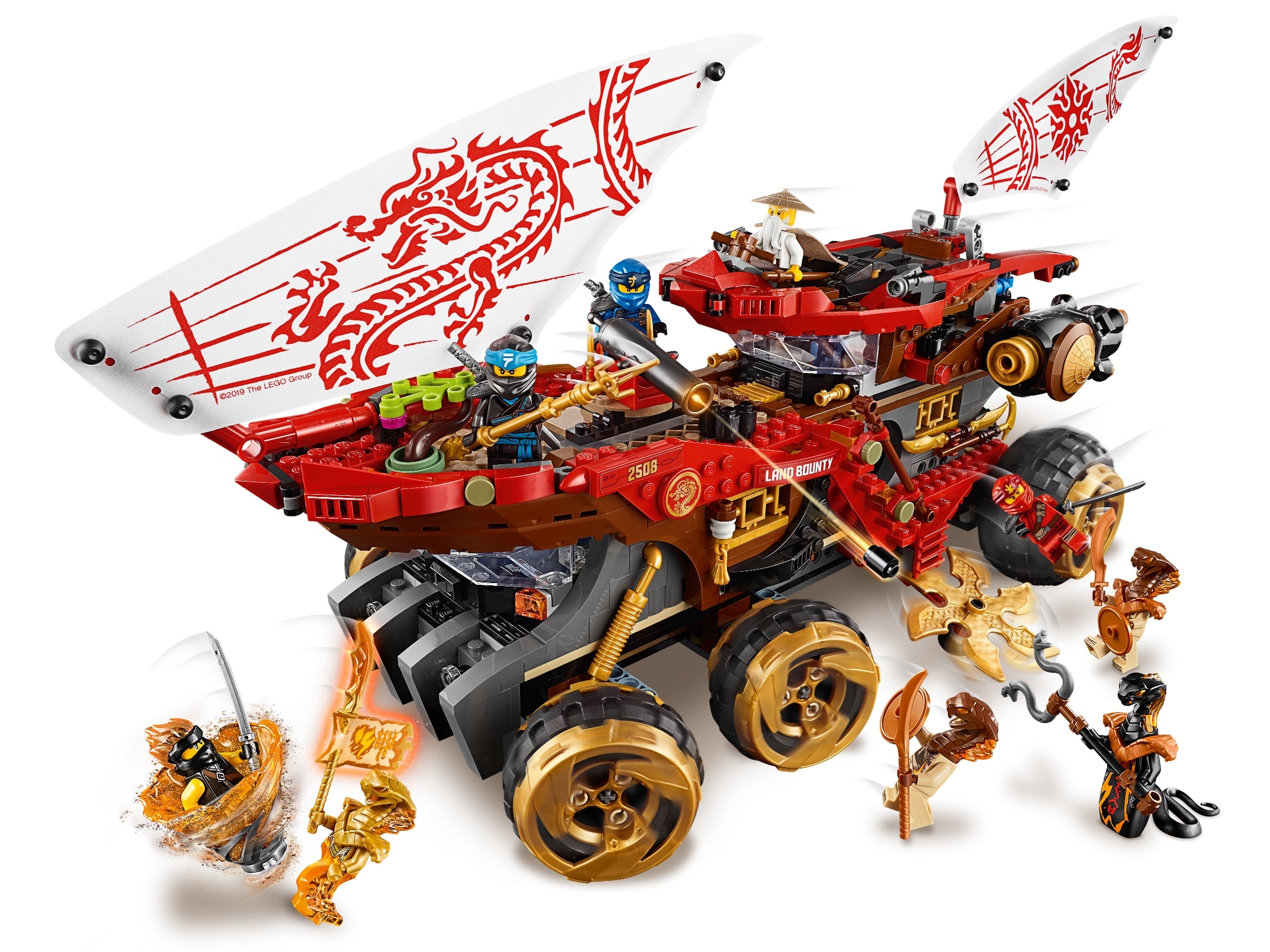 LEGO NINJAGO Land Bounty 70677 Mobile Ninja HQ Truck Building Toy-Lego / Ninjago-Bricking Lebanon