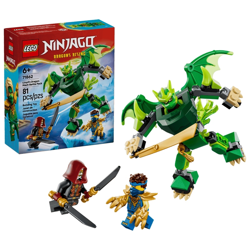 LEGO NINJAGO Lloyd's Dragon Mech Battle Pack 71862-Bricking Lebanon
