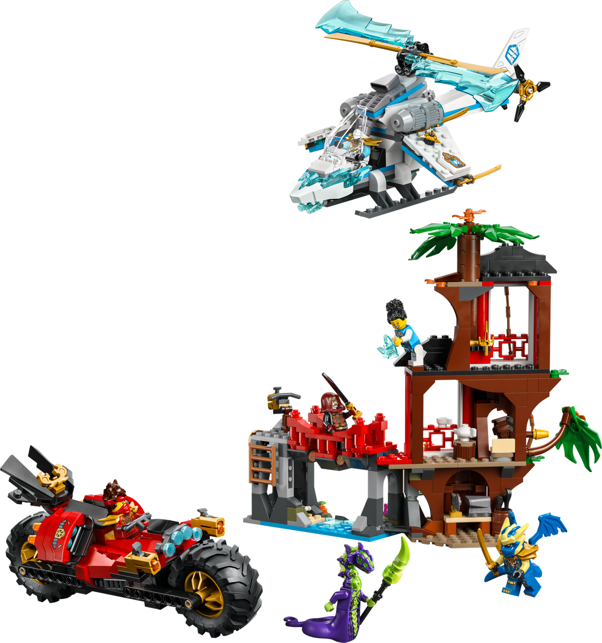 LEGO NINJAGO Ninja Vehicle Tree House Battle 71857-Bricking Lebanon